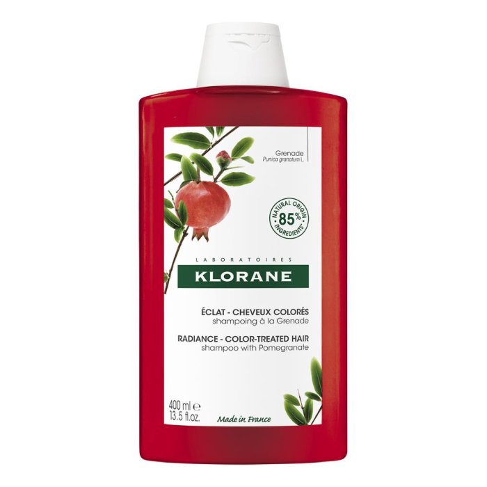 Klorane Shampoo Illuminante Al Melograno Per Capelli Colorati 400 Ml