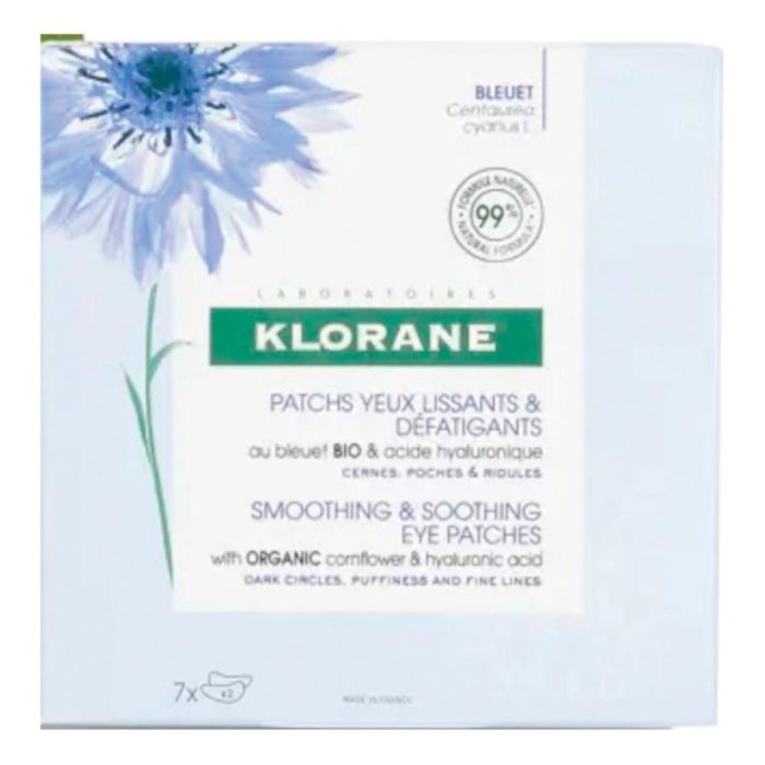  Klorane Patch Occhi Anti-Fatica al Fiordaliso 7 pezzi