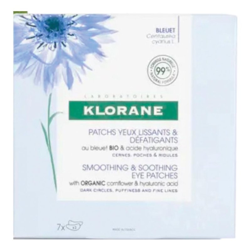  Klorane Patch Occhi Anti-Fatica al Fiordaliso 7 pezzi