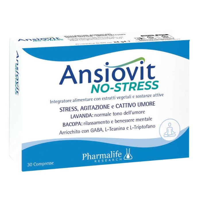 Pharmalife Research Ansiovit - No Stress Integratore Alimentare 30 Compresse