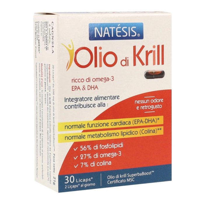 Olio di Krill 30 capsule Dott. Cagnola - integratore di omega 3 da olio di krill