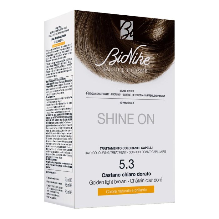 Shine On Castano Chiaro Dorato 5.3 – Trattamento colorante permanente senza ammoniaca