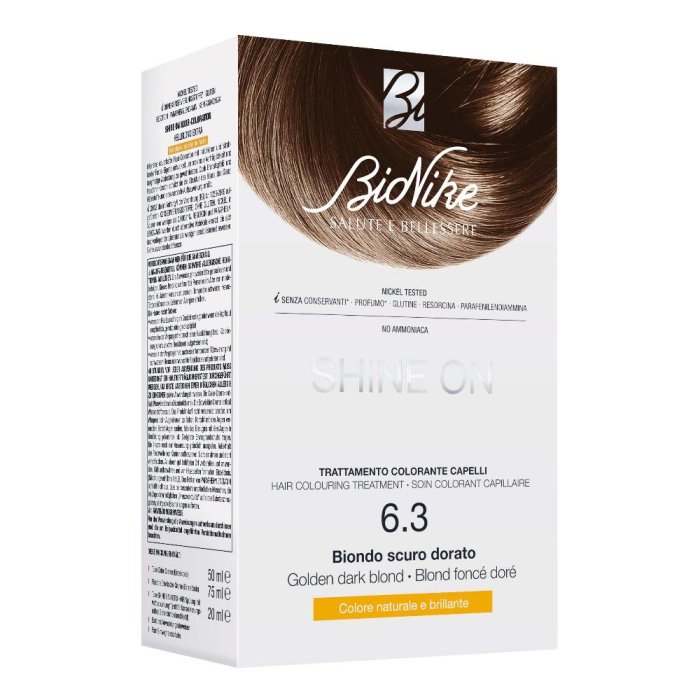 Bionike Shine On - Trattamento Colorante Capelli Biondo Scuro Dorato 6.3