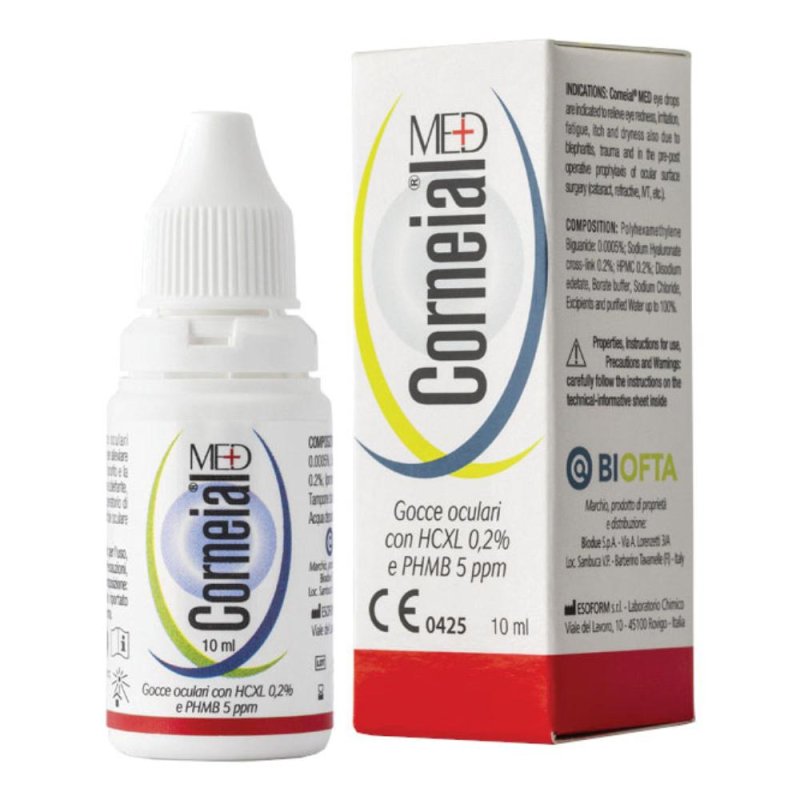 Corneial Med Perry 10 Millilitri Gocce Oculari per Cani e Gatti – Soluzione Lubrificante e Protettiva per la Cornea