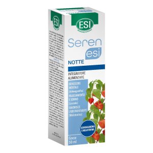 Serenesi Notte Esi Gocce Orali 50 Millilitri Integratore Naturale per Dormire Bene e Rilassarsi