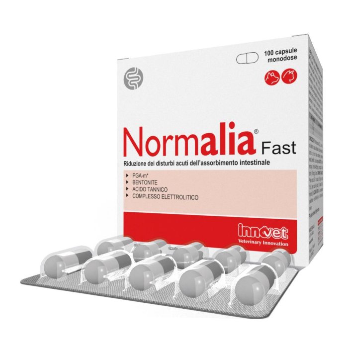 Normalia Fast Integratore Alimentare in Capsule - 100 Capsule per il Benessere Intestinale