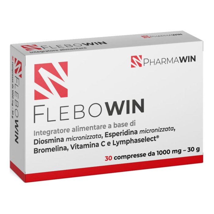 Flebowin 30 Compresse Integratore per la Circolazione Venosa e Gambe Pesanti