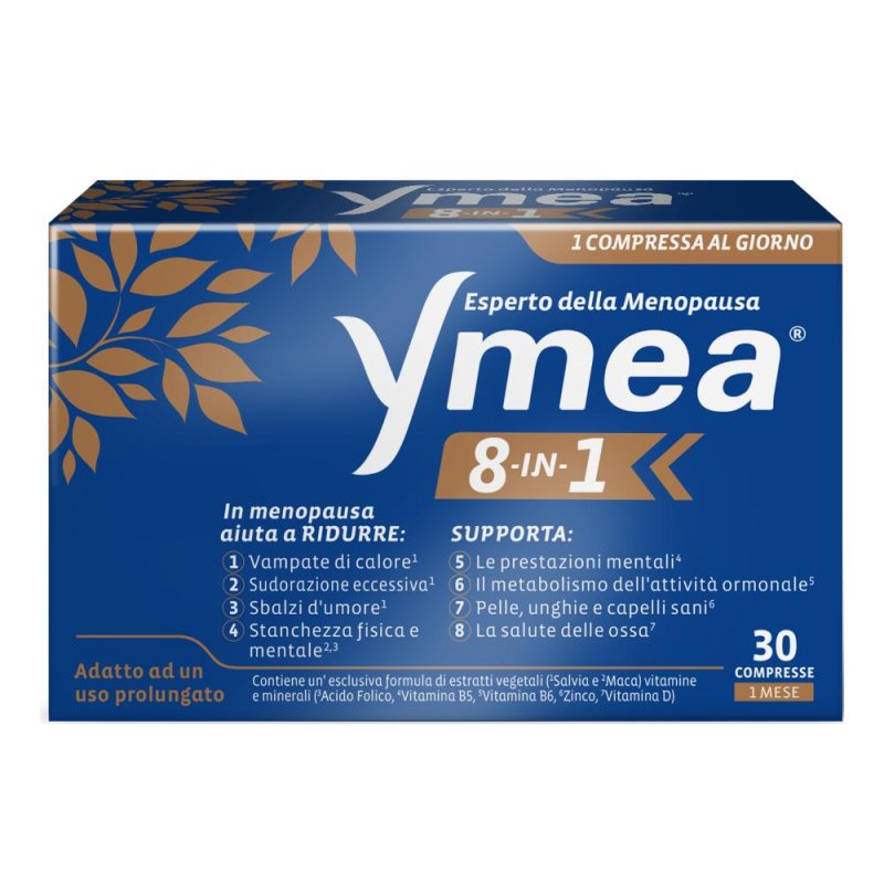Ymea 8 in 1 - Integratore per i disturbi della menopausa 30 compresse