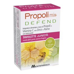 Montefarmaco Propoli Mix - Defend Junior Integratore 48 Tavolette Masticabili