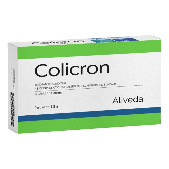 Colicron 15 Capsule - Integratore Probiotico per l'Equilibrio Intestinale e il Benessere Digestivo