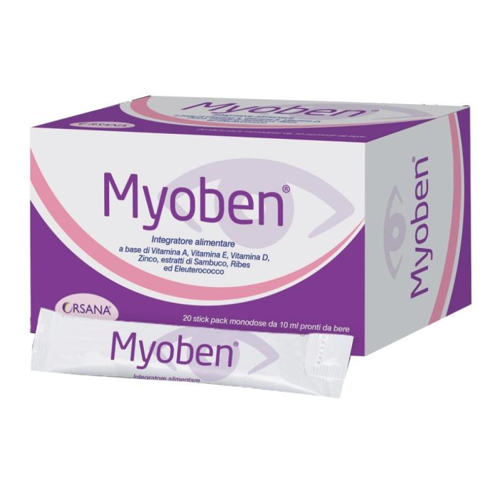 Myoben Integratore Alimentare, 20 Stick Pack