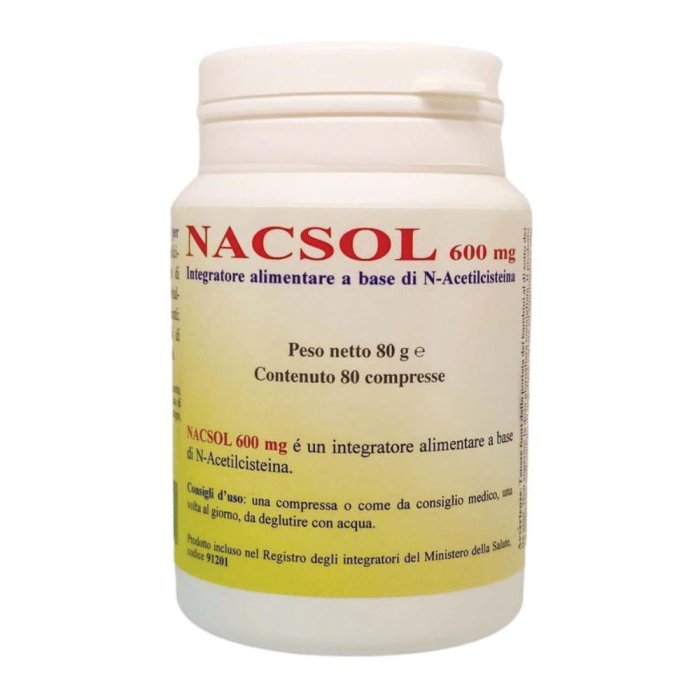 Nacsol 80 compresse - integratore a base di N-acetilcisteina