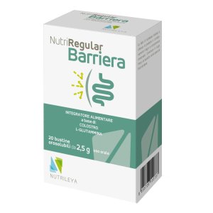 Nutriregular Barriera 20 bustine - integratore di fibre per transito e barriera intestinale