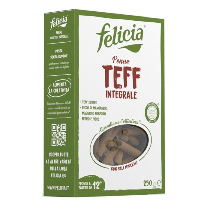 Pasta senza glutine Felicia penne teff integrale 250 g