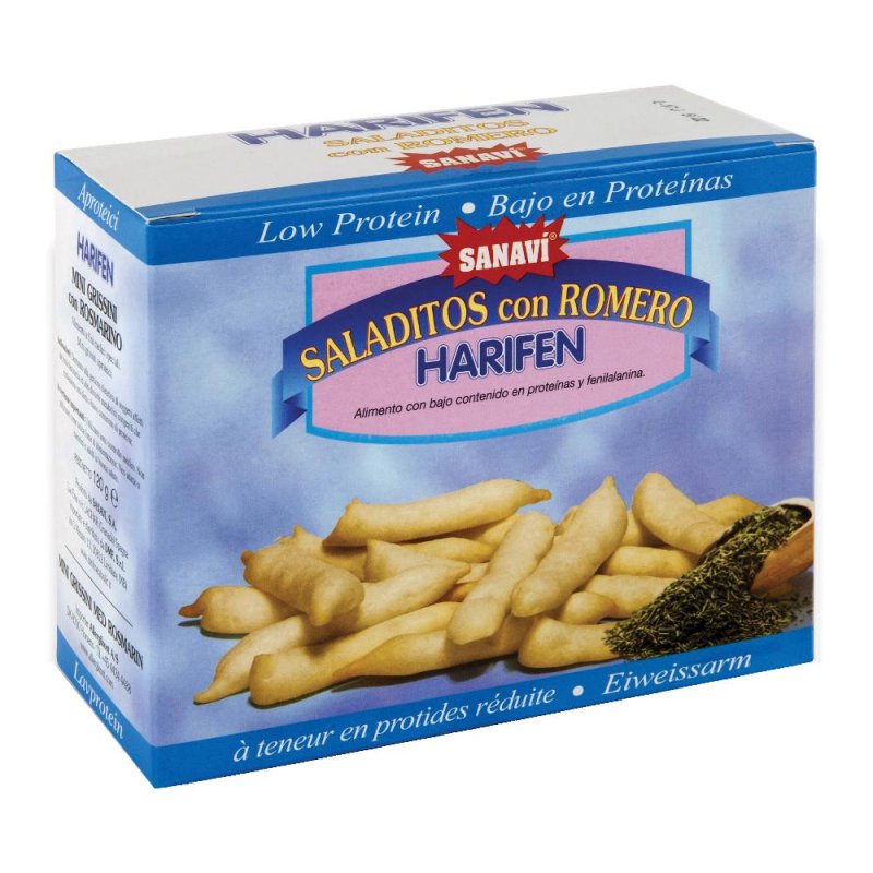 Harifen Saladitos al Rosmarino 4x30g Snack Salato Croccante – Saladitos Gustosi per Aperitivo e Spuntino
