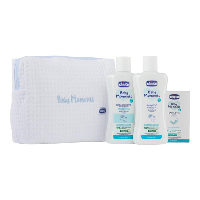 BM BEAUTY BAG ZIP AZZURRO 10616