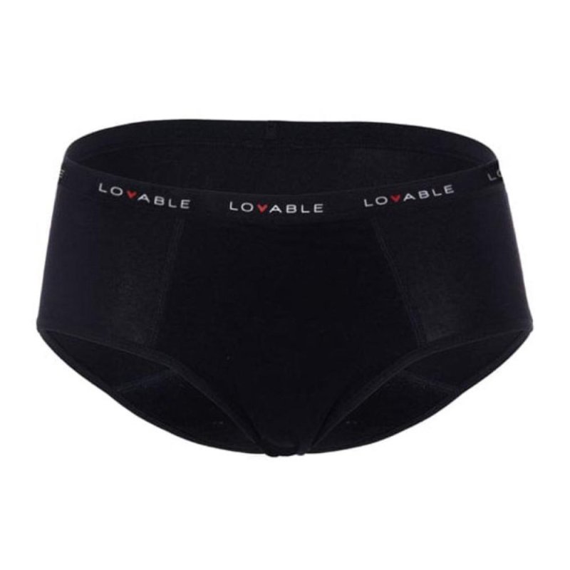 Lovable Period Panties - Culotte da Ciclo Flusso Medio Nero Taglia 4/Large