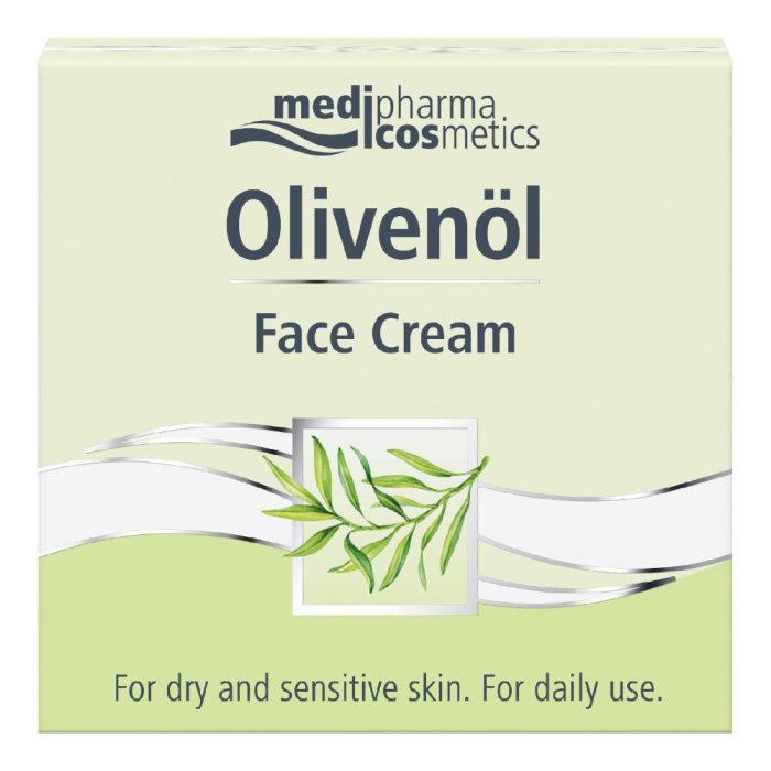 Medipharma Olivenol Face Cream Crema Viso Idratante all’Olio d’Oliva per Pelli Secche e Sensibili 50 ml
