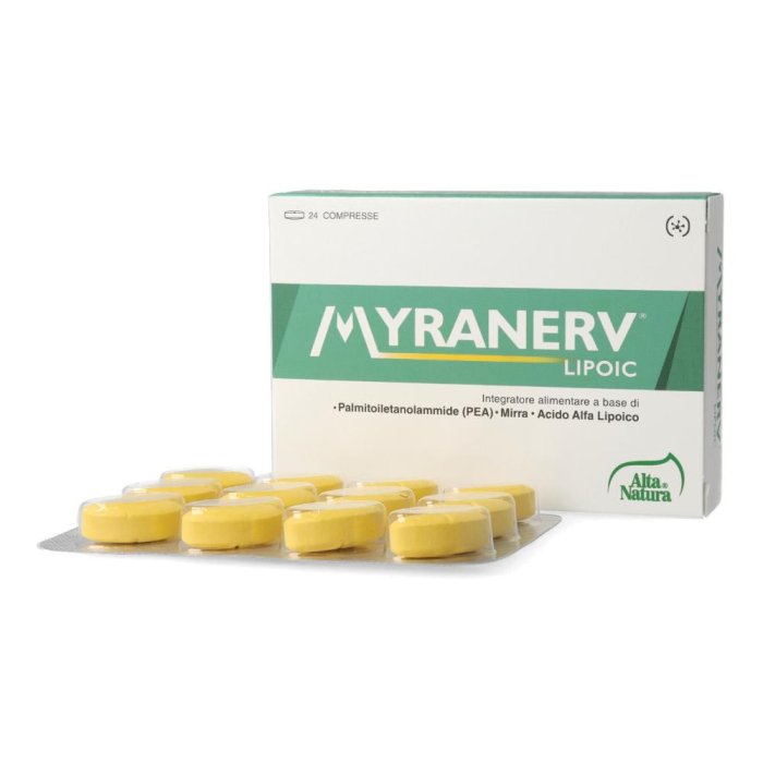 Myranerv Lipoic 24 compresse - integratore con acido lipoico per sistema nervoso