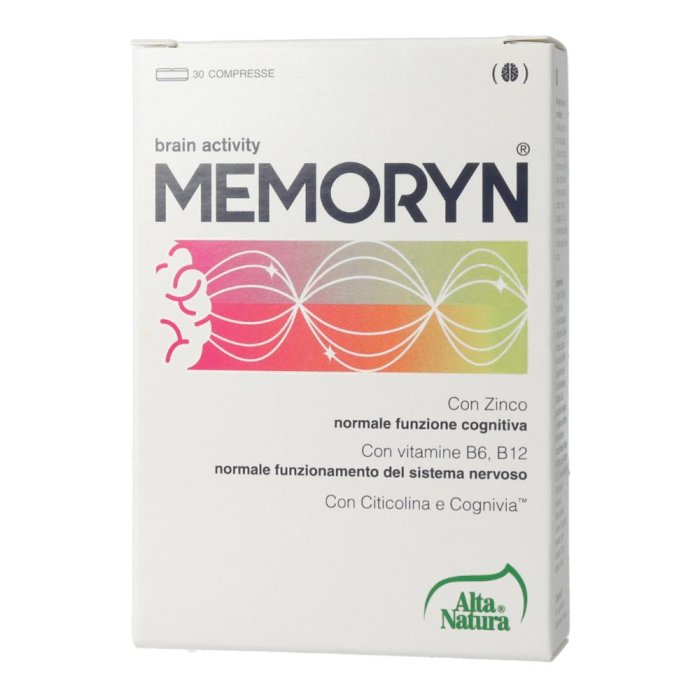 Memoryn A-Natura 30 Compresse Integratore Alimentare per Memoria e Concentrazione con Ingredienti dalla Natura