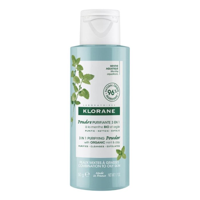 Klorane Polvere Purificante Menta Acquatica Bio 50g