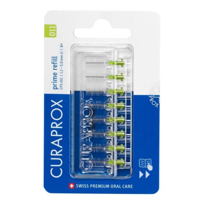 Curaprox CPS 011 Prime Refill Scovolin Interdentale 8 scovolini