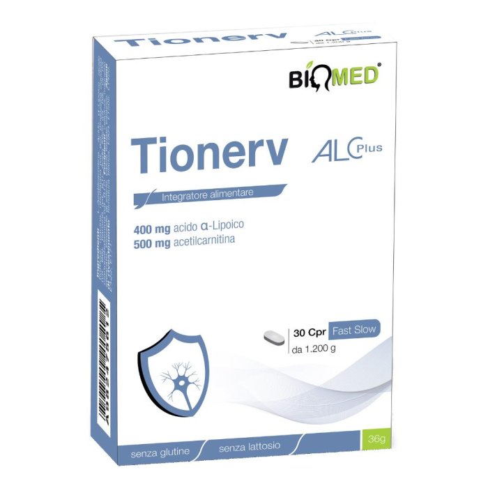 Tionerv ALC Plus Integratore Sistema Nervoso con Acetil L Carnitina 30 Compresse