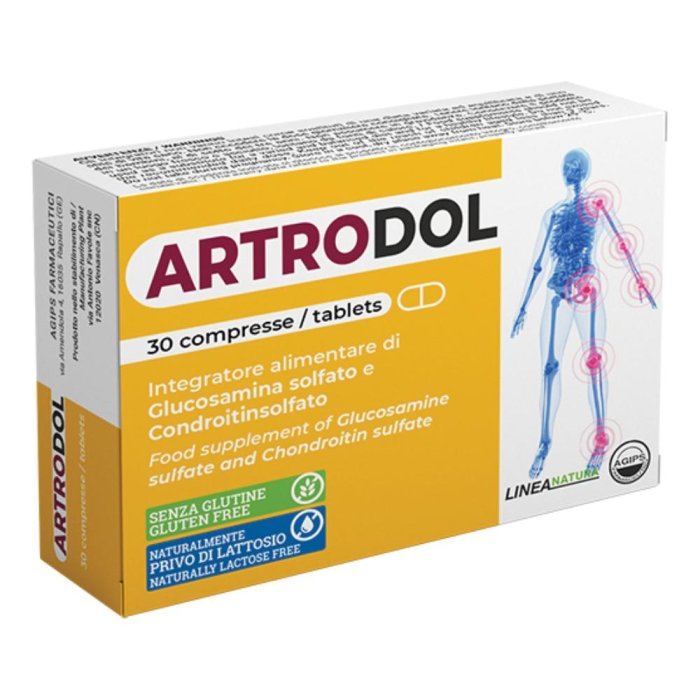 Artrodol Integratore per il Benessere delle Articolazioni con Glucosamina e Condroitina 30 compresse