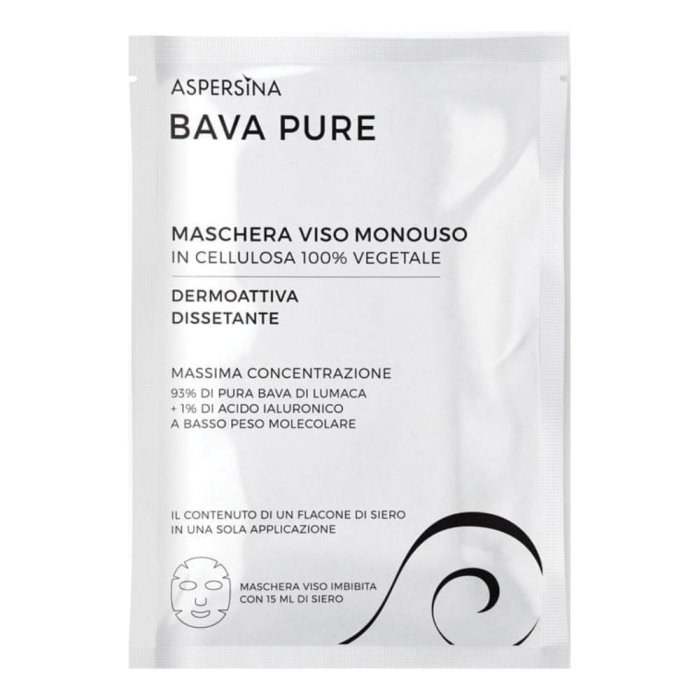 Pharmalife Research Aspersina - Bava Pure Maschera Viso Monouso 15ml