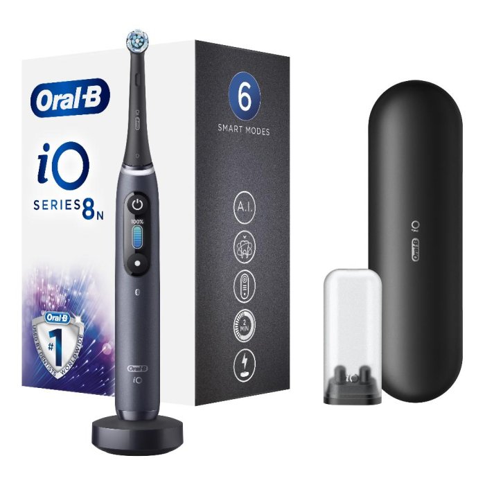 Procter&Gamble Oral-B Power IO 8N Black Spazzolino Elettrico