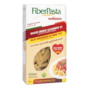 FiberPasta Penne B.I. 250 g Pasta Secca ad Alto Contenuto di Fibre e a Basso Indice Glicemico