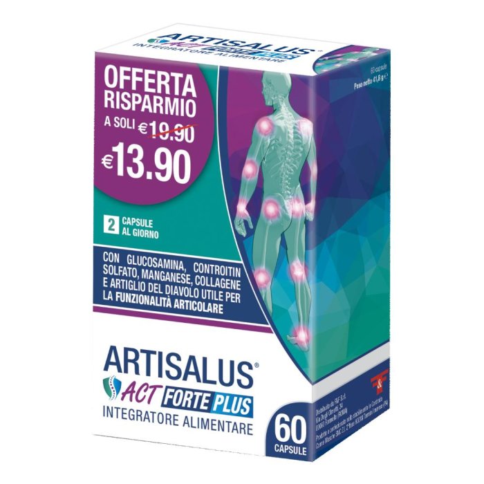 Artisalus Act Forte Plus Integratore articolazioni 60 capsule