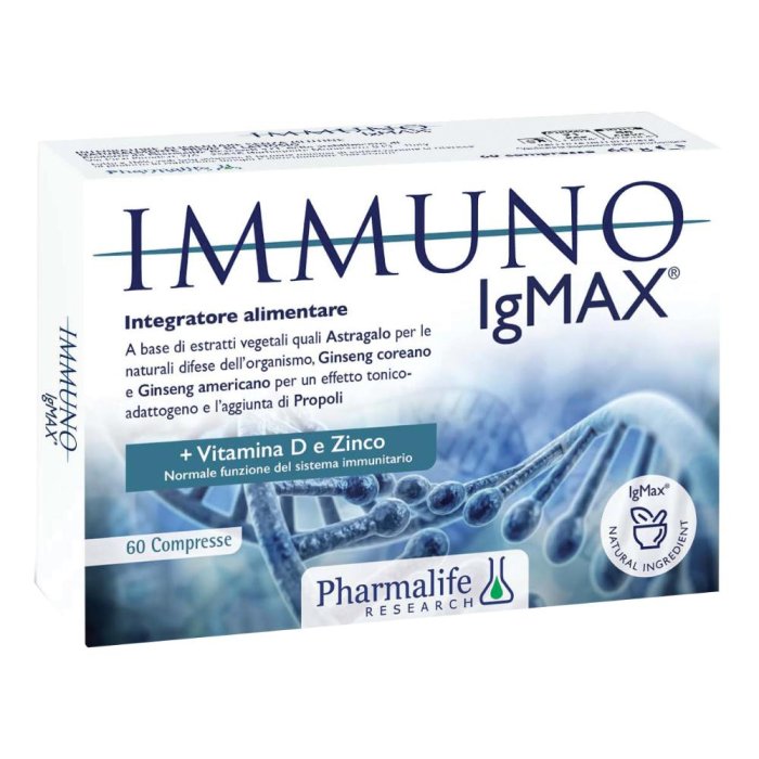 Pharmalife Research Immuno IgMax Integratore Difese 60 Compresse