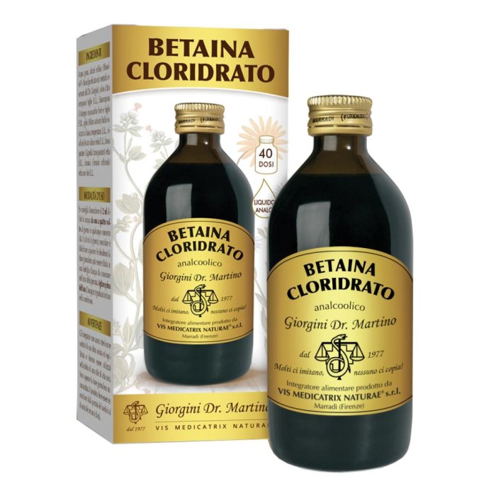  Betaina cloridrato liquido analcolico 200 ml