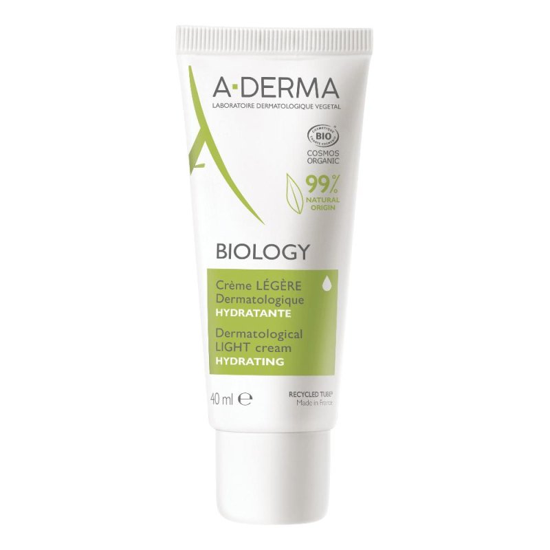 A-Derma Biology crema leggera idratante viso 40 ml per pelle fragile e sensibile