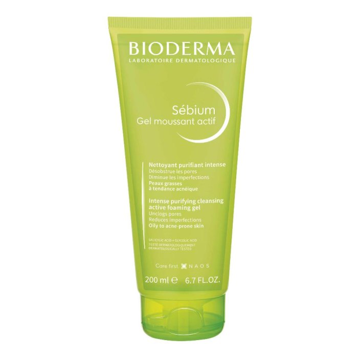 Bioderma Sebium Moussant Actif Gel Detergente Pelle Grassa 200ml