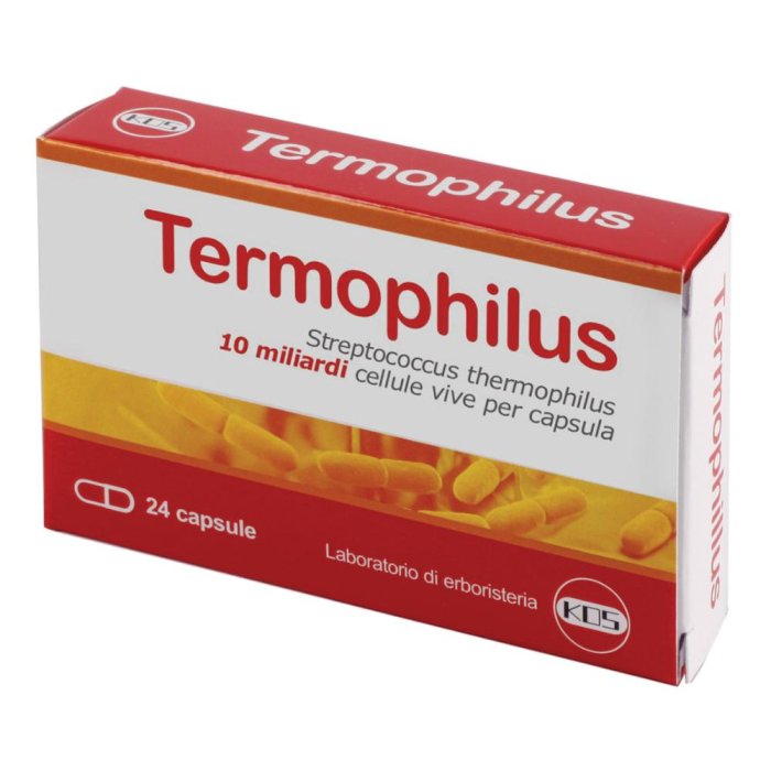 Kos Termophilus Integratore Equilibrio Flora Intestinale 24 Capsule