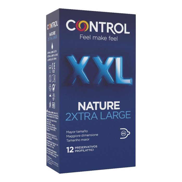 Control Nature XXL Preservativi Taglia Extra Larga 12 Pezzi