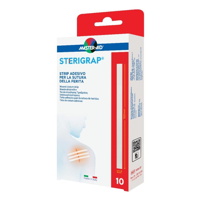 Master-Aid Sterigrap - Strip Cerotto Per Sutura 100 x 6 mm 10 Cerotti