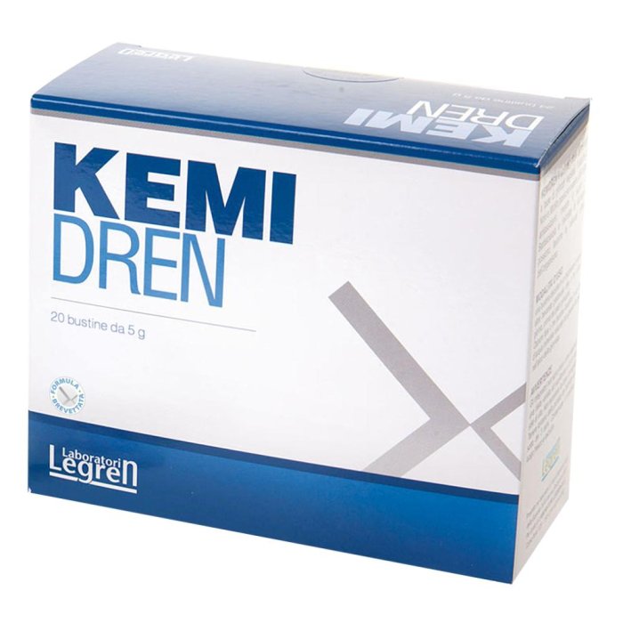 Kemidren 20 Bustine Integratore Drenante Depurativo per Gambe e Corpo Laboratori Legren