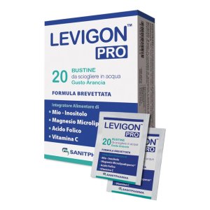 Levigon Pro Integratore con Mio-Inositolo, Magnesio e Acido Folico - 20 Bustine da 60 g