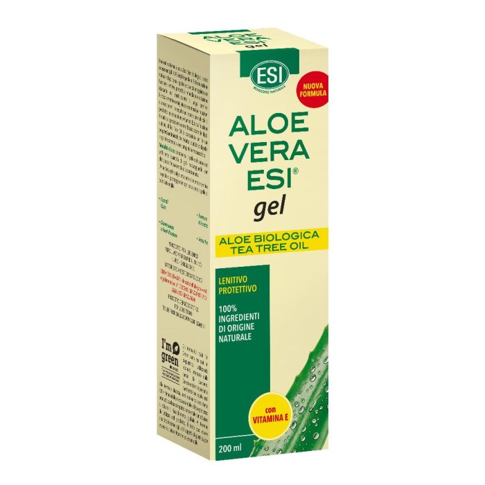 Esi Aloe Vera - Gel con Vitamina E + Tea Tree Oil Lenitivo e Protettivo 200 ml
