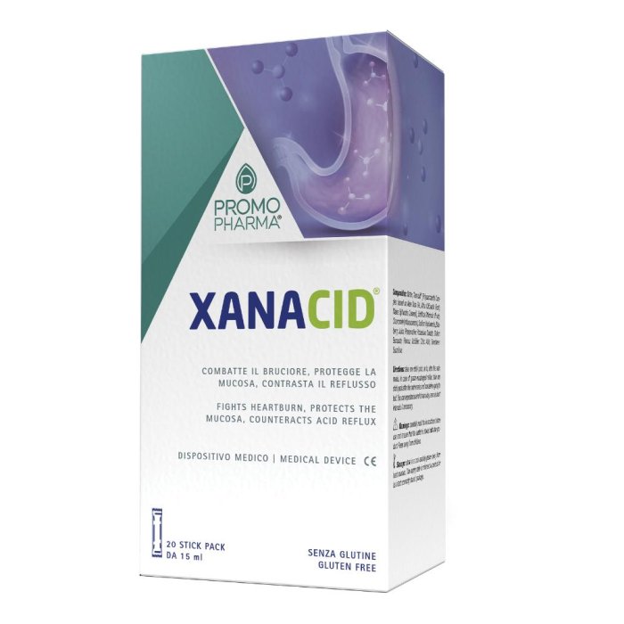 Xanacid - Dispositivo Medico per la Protezione della Mucosa Gatrica 20 stick