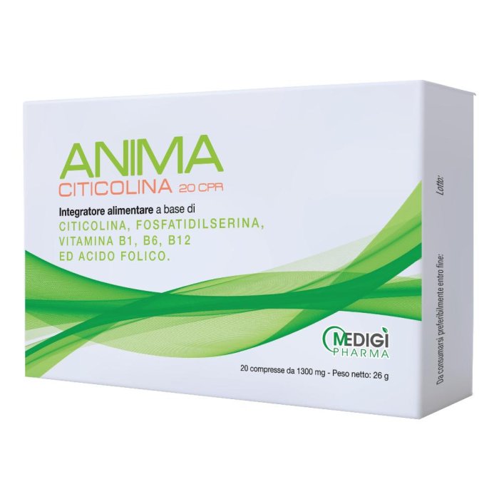 Anima - Integratore Alimentare con L-Acetil Carnitina e Bacopa 20 compresse