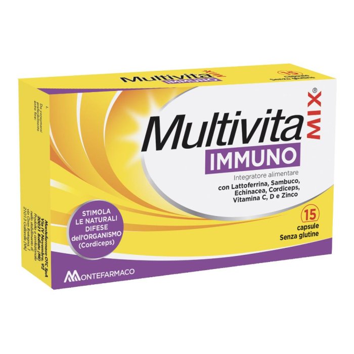 Multivitamix Integratori Alimentari Immuno Difese 15 Capsule