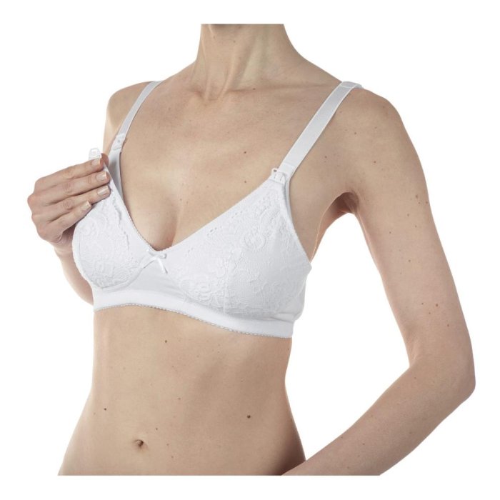 Mammy Reggiseno Allattamento in Cotone Bianco Coppa C Taglia 3