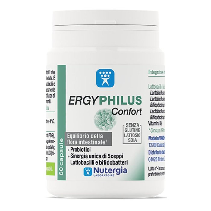 Ergyphilus Confort 60 capsule integratore di fermenti lattici per intestino