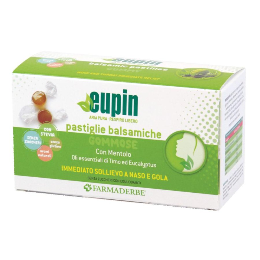 Farmaderbe Eupin - Pastiglie Balsamiche Gommose 80g Farmaderbe Eupin - Pastiglie Balsamiche Gommose 80g