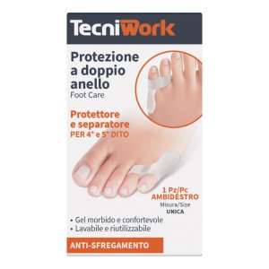 Protettore 5 dita doppio anello - protezione in gel per dita dei piedi