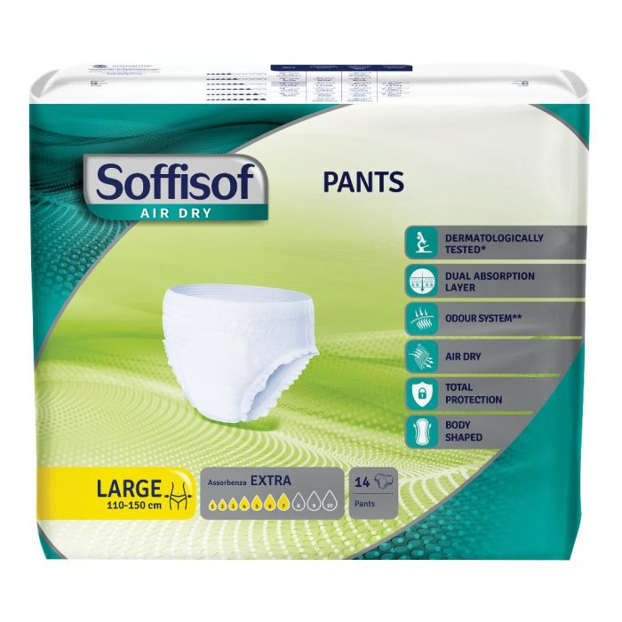 S.i.l.c. Pannolone Soffisof Air Dry Pants Extra L 14 Pezzi